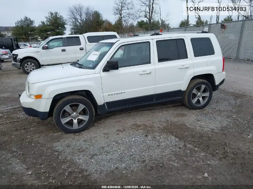 1C4NJRFB1GD534983 2016 Jeep Patriot High Altitude Edition