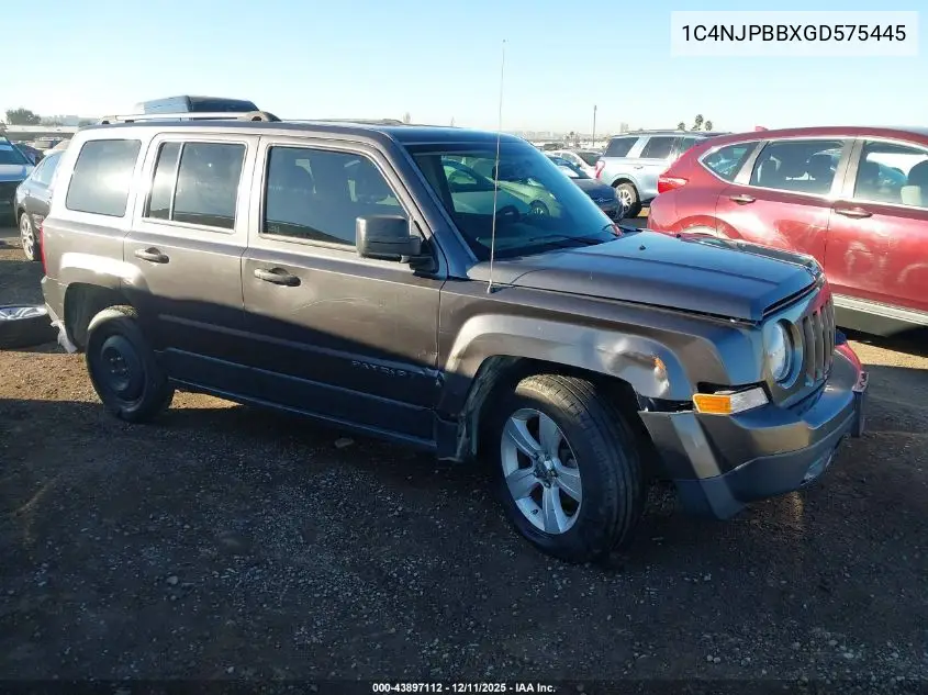 1C4NJPBBXGD575445 2016 Jeep Patriot Sport