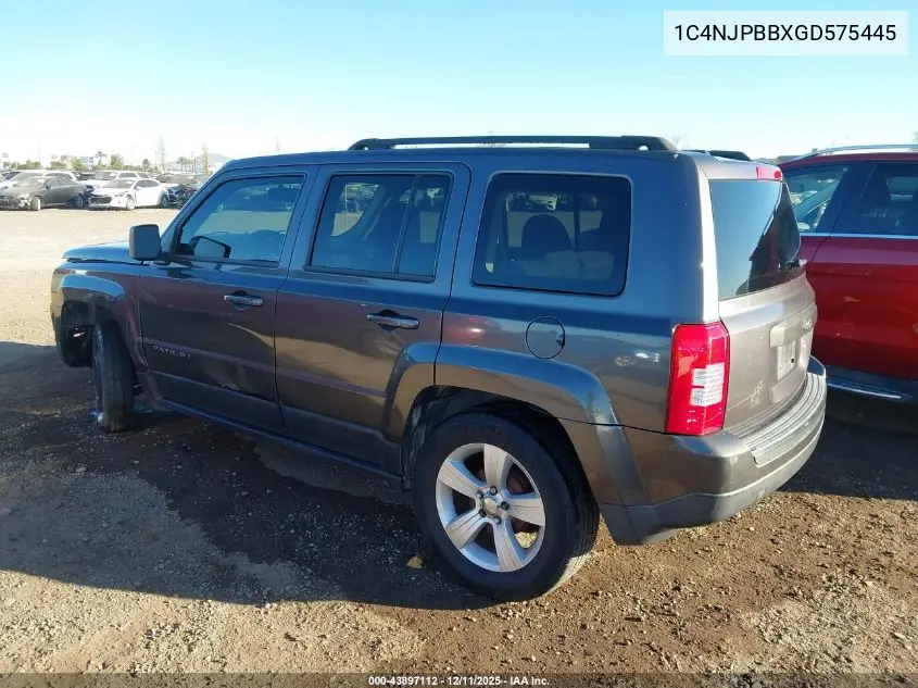 1C4NJPBBXGD575445 2016 Jeep Patriot Sport