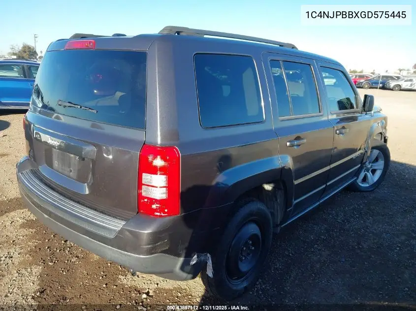 1C4NJPBBXGD575445 2016 Jeep Patriot Sport