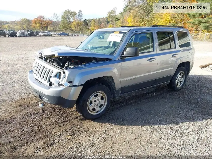 1C4NJRBB4HD150896 2017 Jeep Patriot Sport 4X4
