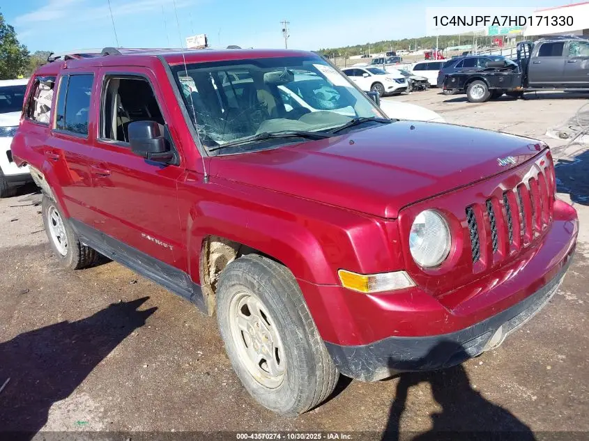 1C4NJPFA7HD171330 2017 Jeep Patriot High Altitude Fwd