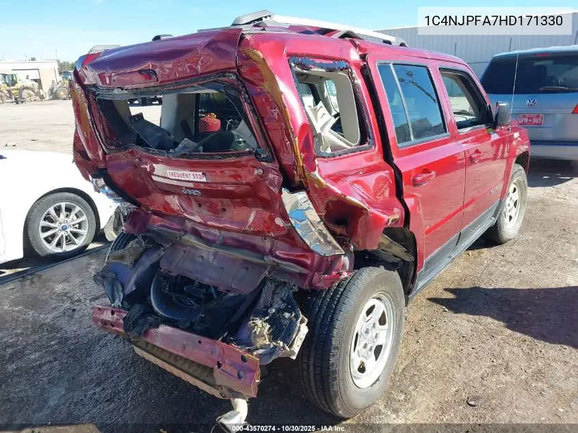 1C4NJPFA7HD171330 2017 Jeep Patriot High Altitude Fwd