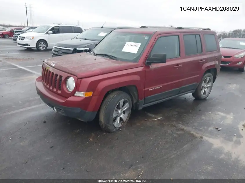 1C4NJPFAXHD208029 2017 Jeep Patriot High Altitude Fwd