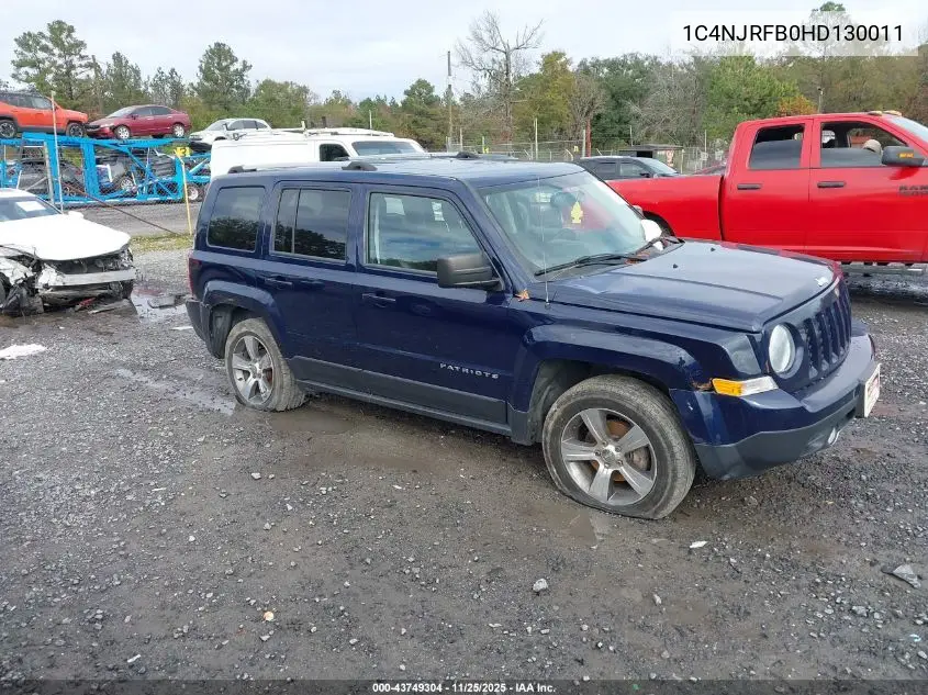 1C4NJRFB0HD130011 2017 Jeep Patriot High Altitude 4X4