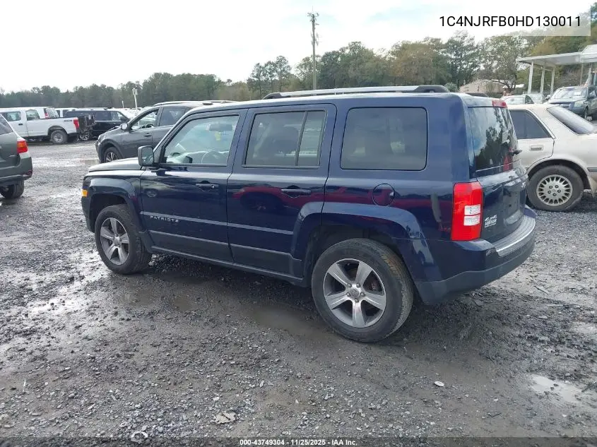 1C4NJRFB0HD130011 2017 Jeep Patriot High Altitude 4X4