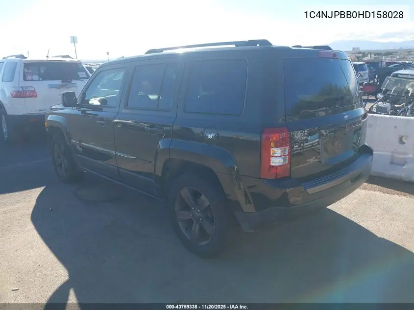 1C4NJPBB0HD158028 2017 Jeep Patriot 75Th Anniversary Edition Fwd