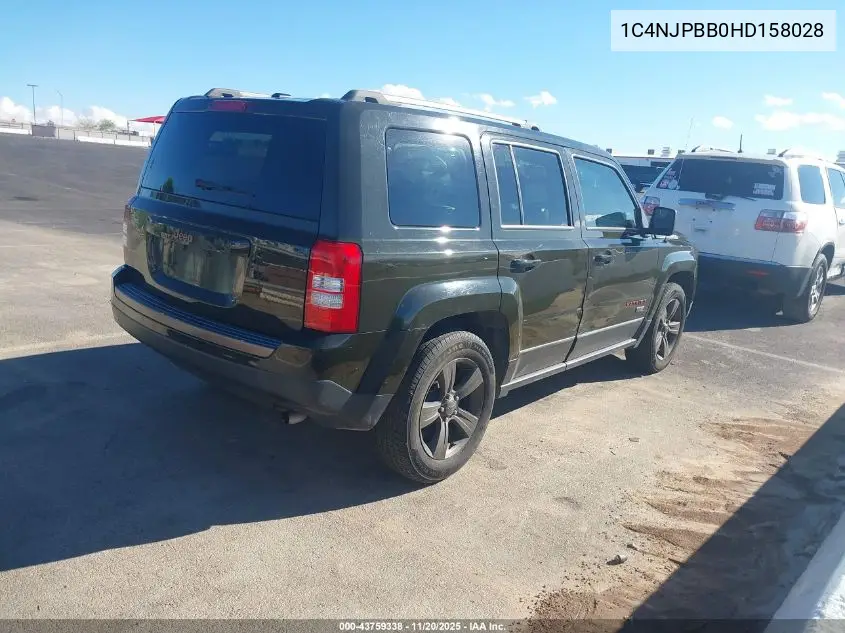 1C4NJPBB0HD158028 2017 Jeep Patriot 75Th Anniversary Edition Fwd