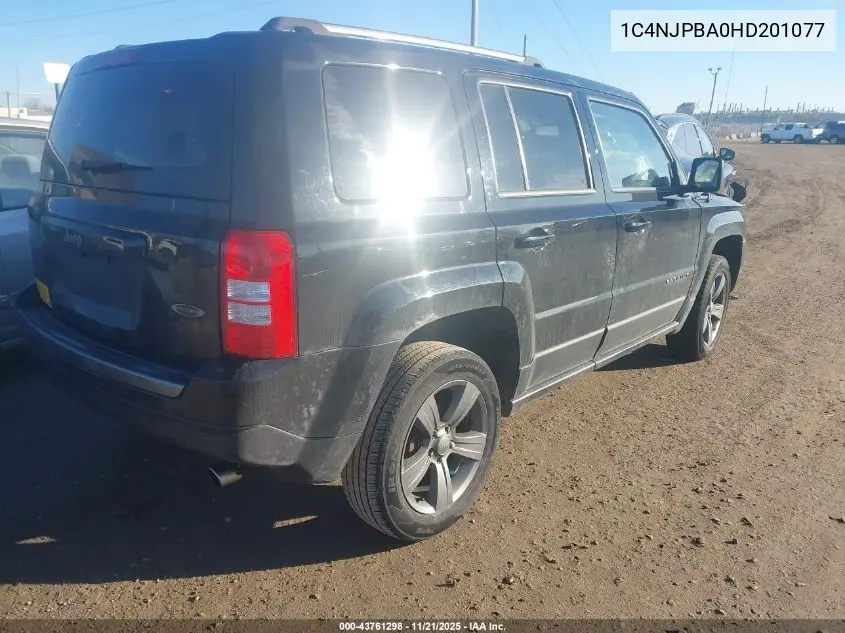 1C4NJPBA0HD201077 2017 Jeep Patriot Sport Se Fwd