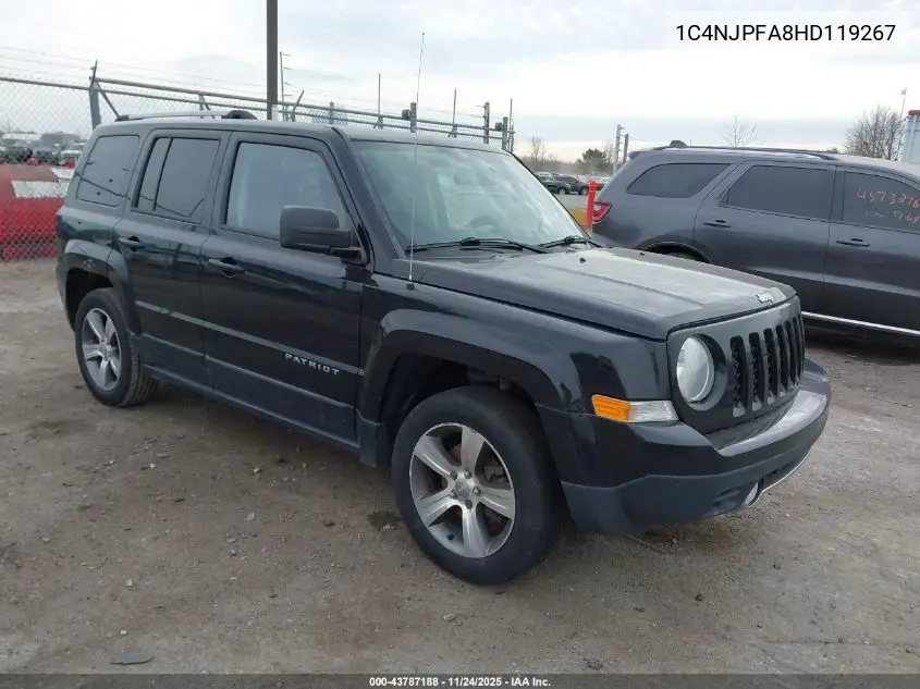 1C4NJPFA8HD119267 2017 Jeep Patriot High Altitude Fwd