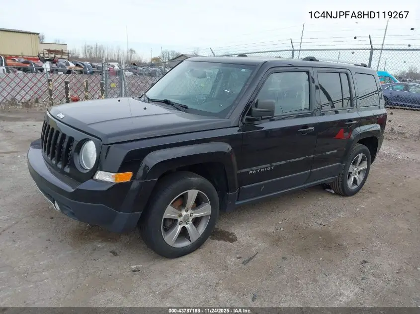 1C4NJPFA8HD119267 2017 Jeep Patriot High Altitude Fwd