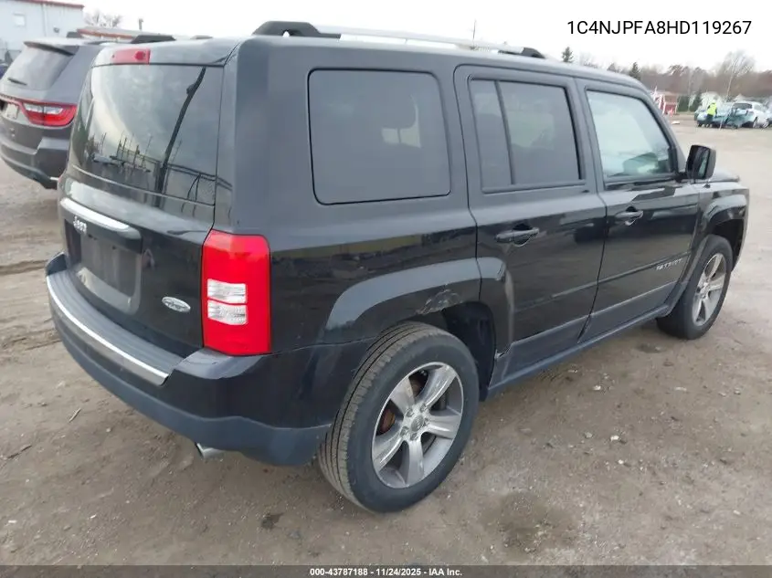 1C4NJPFA8HD119267 2017 Jeep Patriot High Altitude Fwd