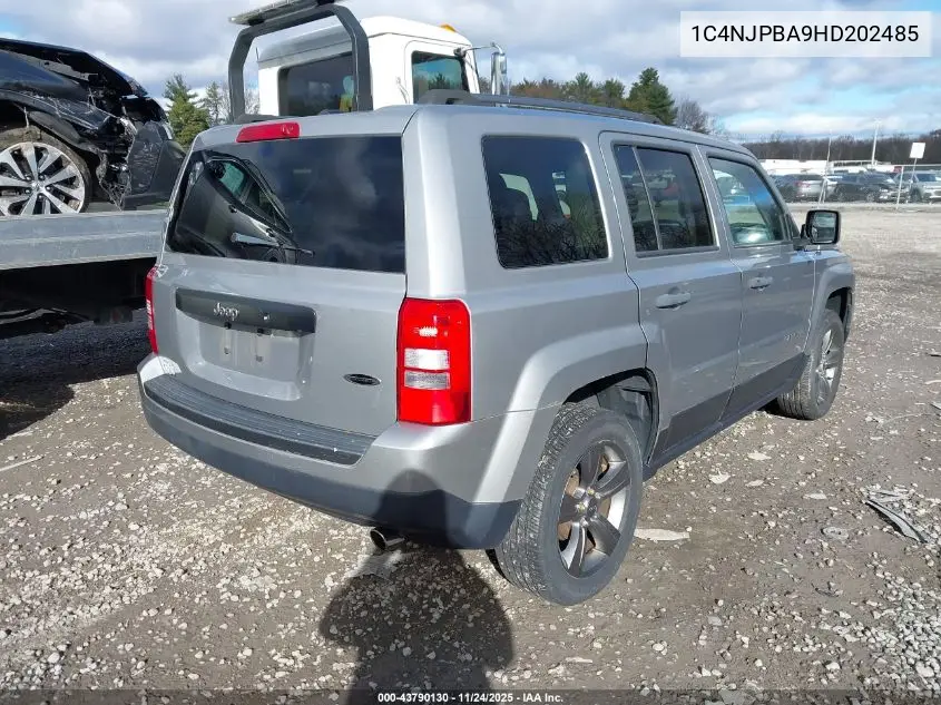 1C4NJPBA9HD202485 2017 Jeep Patriot Sport Se Fwd