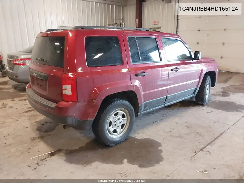 1C4NJRBB4HD165124 2017 Jeep Patriot Sport 4X4