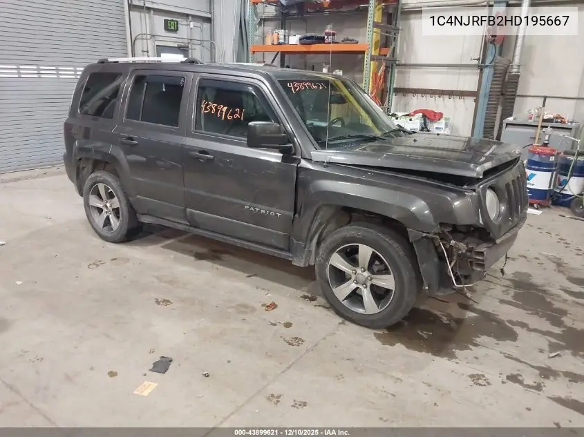 1C4NJRFB2HD195667 2017 Jeep Patriot High Altitude 4X4