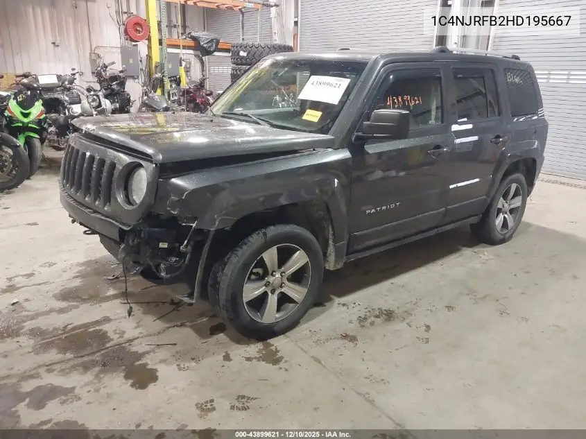 1C4NJRFB2HD195667 2017 Jeep Patriot High Altitude 4X4