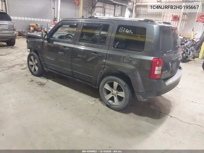 1C4NJRFB2HD195667 2017 Jeep Patriot High Altitude 4X4