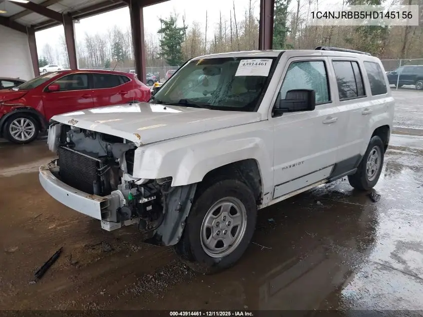 1C4NJRBB5HD145156 2017 Jeep Patriot Sport 4X4