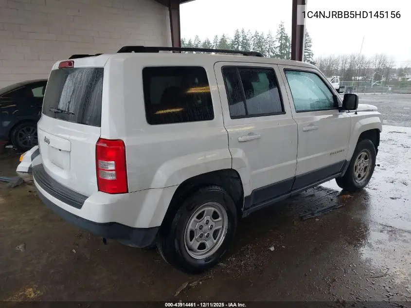 1C4NJRBB5HD145156 2017 Jeep Patriot Sport 4X4