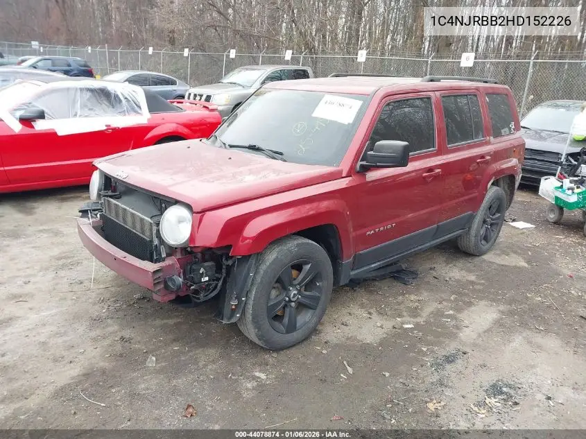 1C4NJRBB2HD152226 2017 Jeep Patriot Sport 4X4