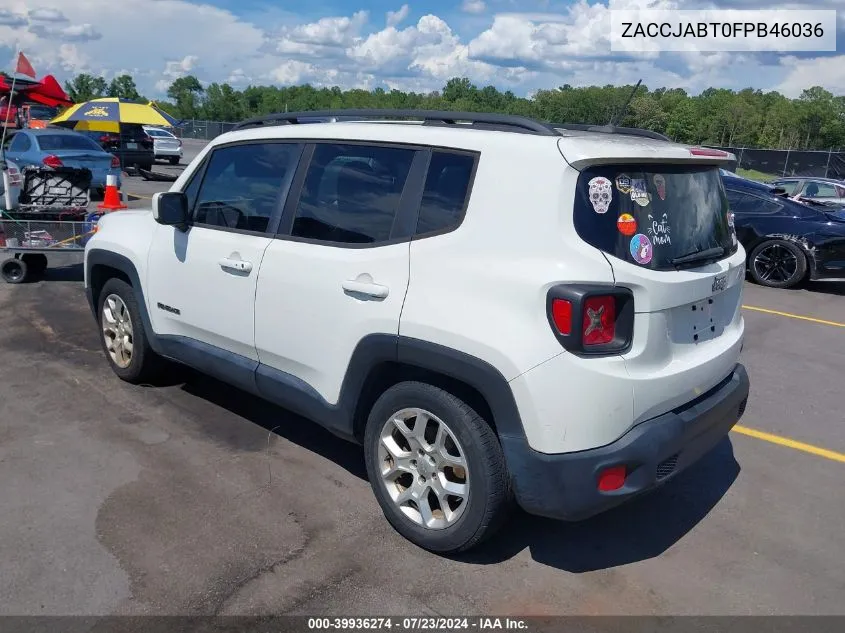 ZACCJABT0FPB46036 2015 Jeep Renegade Latitude