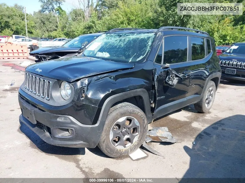 2015 Jeep Renegade Latitude VIN: ZACCJBBH3FPC07851 Lot: 39996106