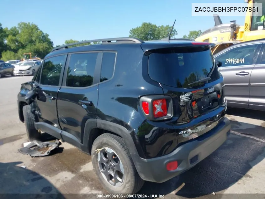 2015 Jeep Renegade Latitude VIN: ZACCJBBH3FPC07851 Lot: 39996106