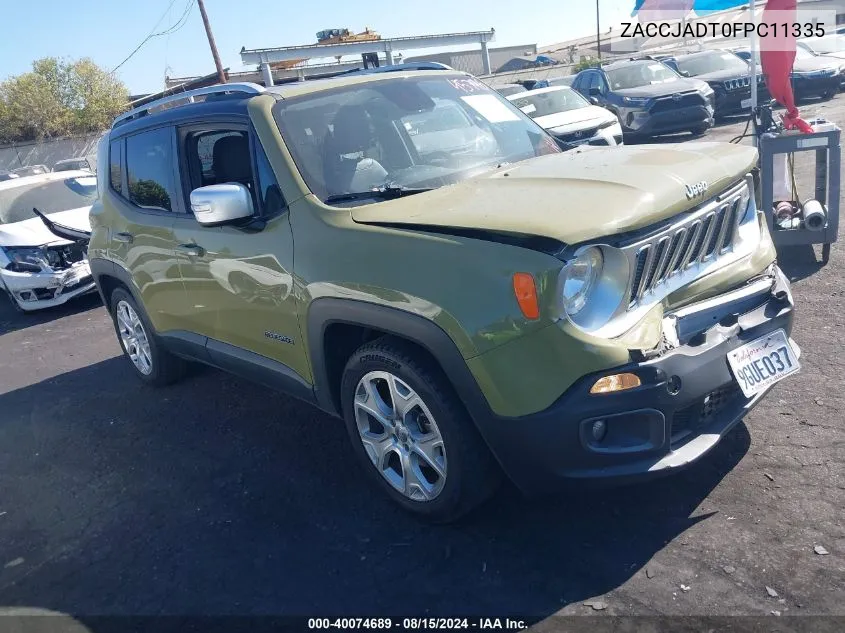 ZACCJADT0FPC11335 2015 Jeep Renegade Limited