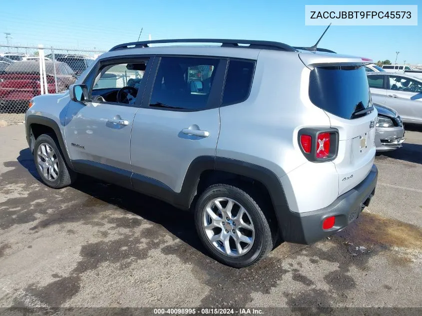 2015 Jeep Renegade Latitude VIN: ZACCJBBT9FPC45573 Lot: 40098995