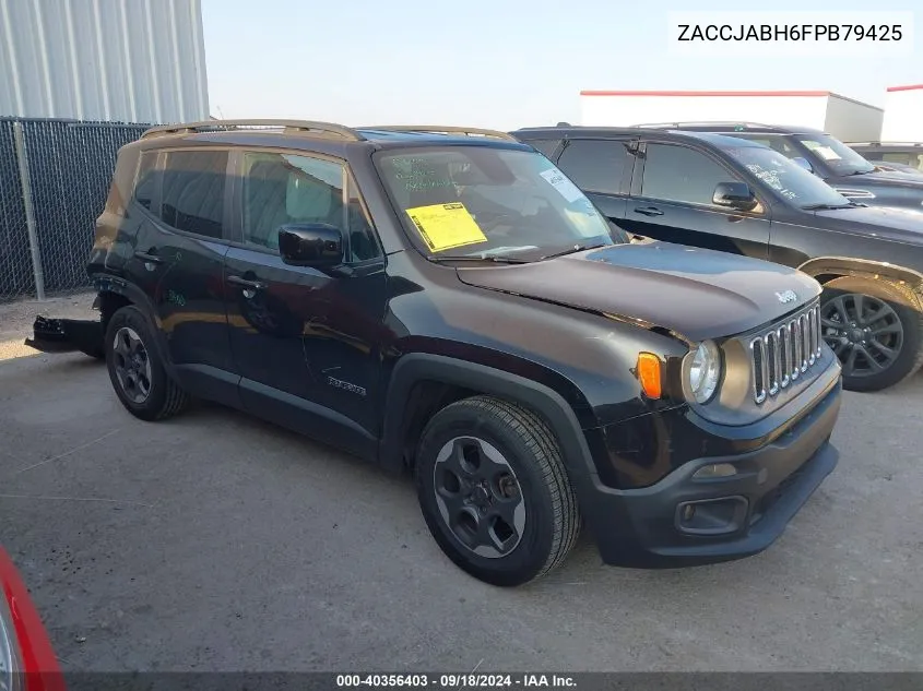 2015 Jeep Renegade Latitude VIN: ZACCJABH6FPB79425 Lot: 40356403