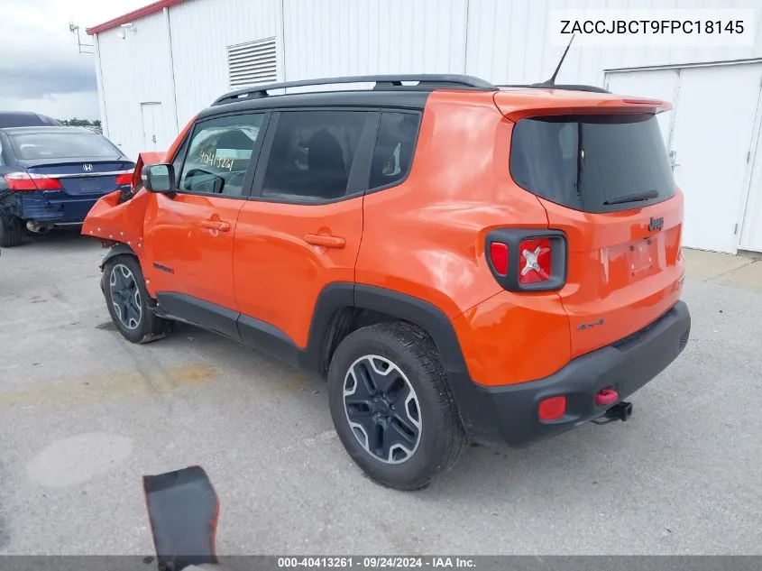 2015 Jeep Renegade Trailhawk VIN: ZACCJBCT9FPC18145 Lot: 40413261