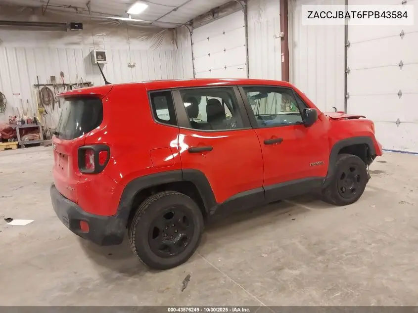 ZACCJBAT6FPB43584 2015 Jeep Renegade Sport