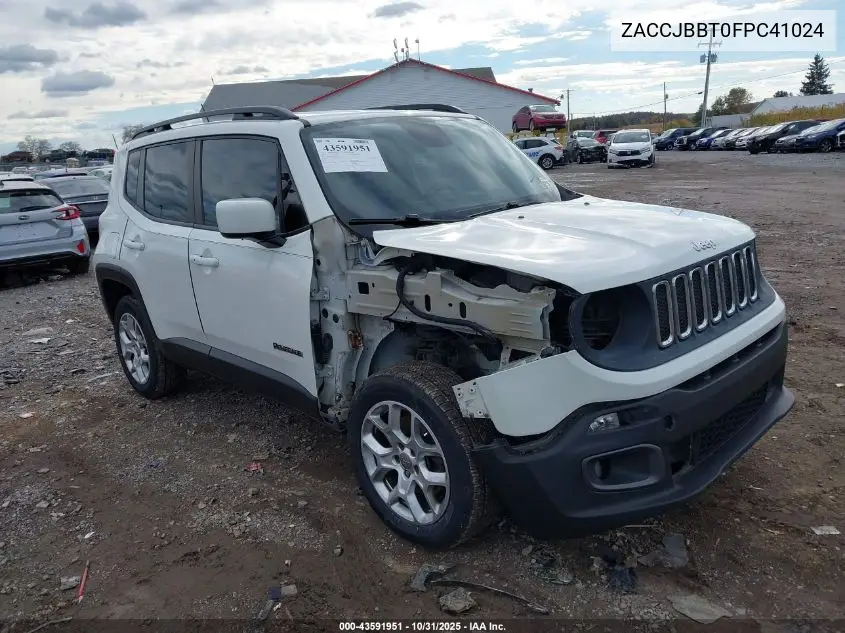 ZACCJBBT0FPC41024 2015 Jeep Renegade Latitude