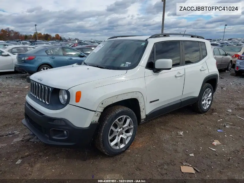 ZACCJBBT0FPC41024 2015 Jeep Renegade Latitude