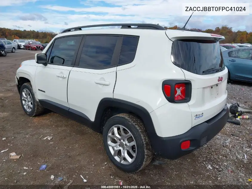 ZACCJBBT0FPC41024 2015 Jeep Renegade Latitude