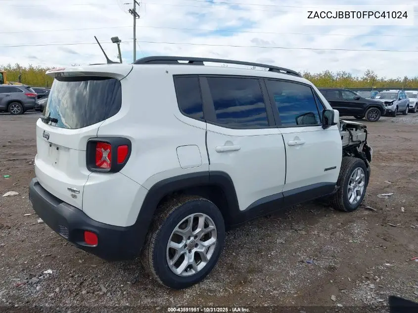 ZACCJBBT0FPC41024 2015 Jeep Renegade Latitude