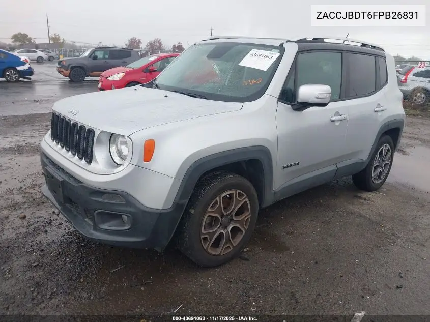 ZACCJBDT6FPB26831 2015 Jeep Renegade Limited