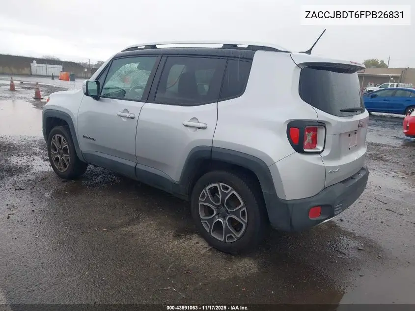 ZACCJBDT6FPB26831 2015 Jeep Renegade Limited