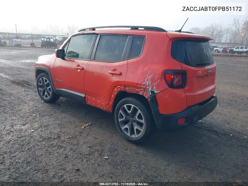 ZACCJABT0FPB51172 2015 Jeep Renegade Latitude