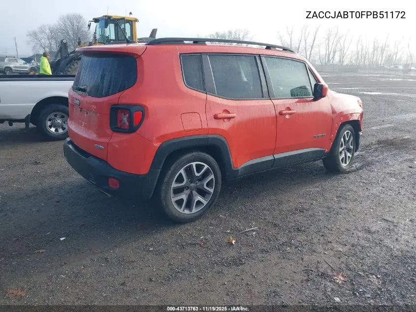ZACCJABT0FPB51172 2015 Jeep Renegade Latitude