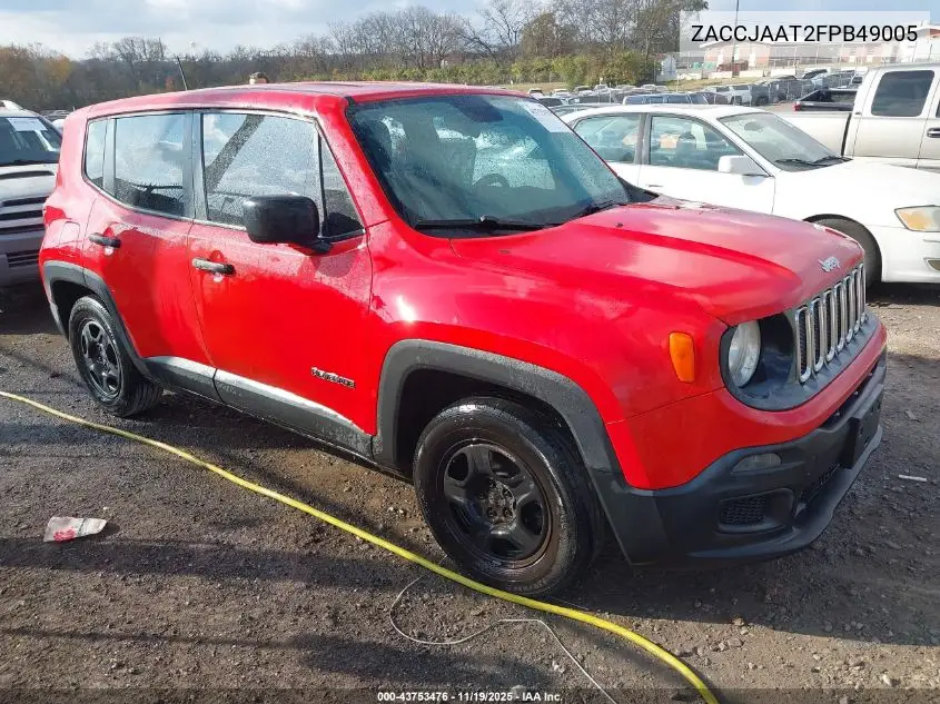 ZACCJAAT2FPB49005 2015 Jeep Renegade Sport