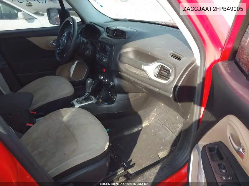 ZACCJAAT2FPB49005 2015 Jeep Renegade Sport