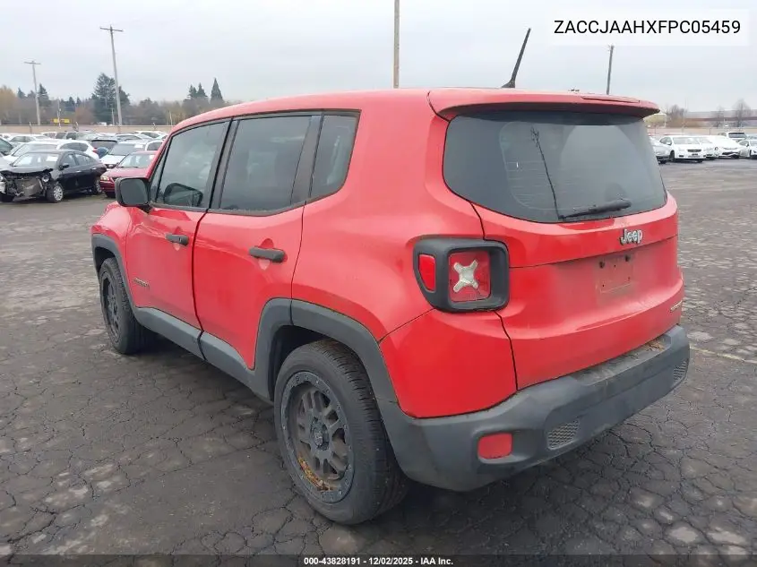 ZACCJAAHXFPC05459 2015 Jeep Renegade Sport