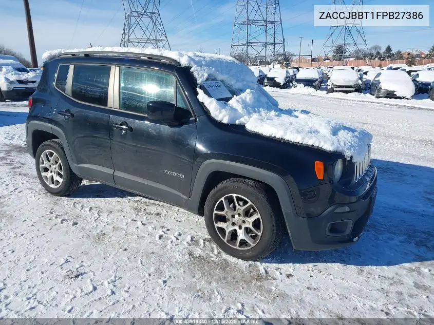 ZACCJBBT1FPB27386 2015 Jeep Renegade Latitude
