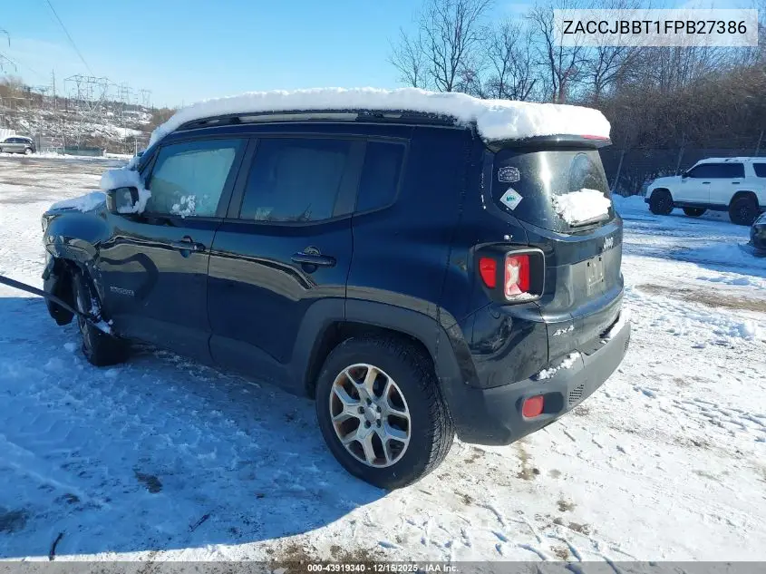 ZACCJBBT1FPB27386 2015 Jeep Renegade Latitude