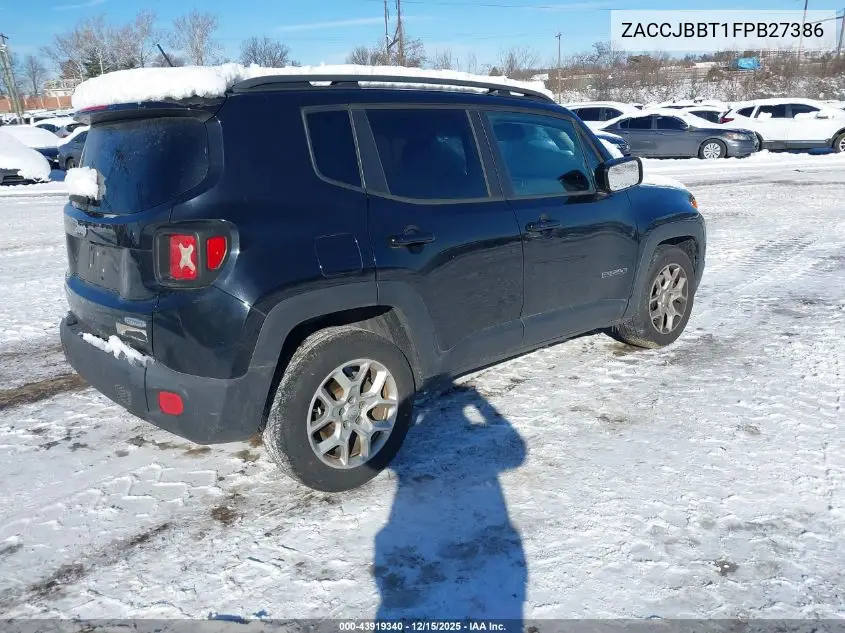 ZACCJBBT1FPB27386 2015 Jeep Renegade Latitude