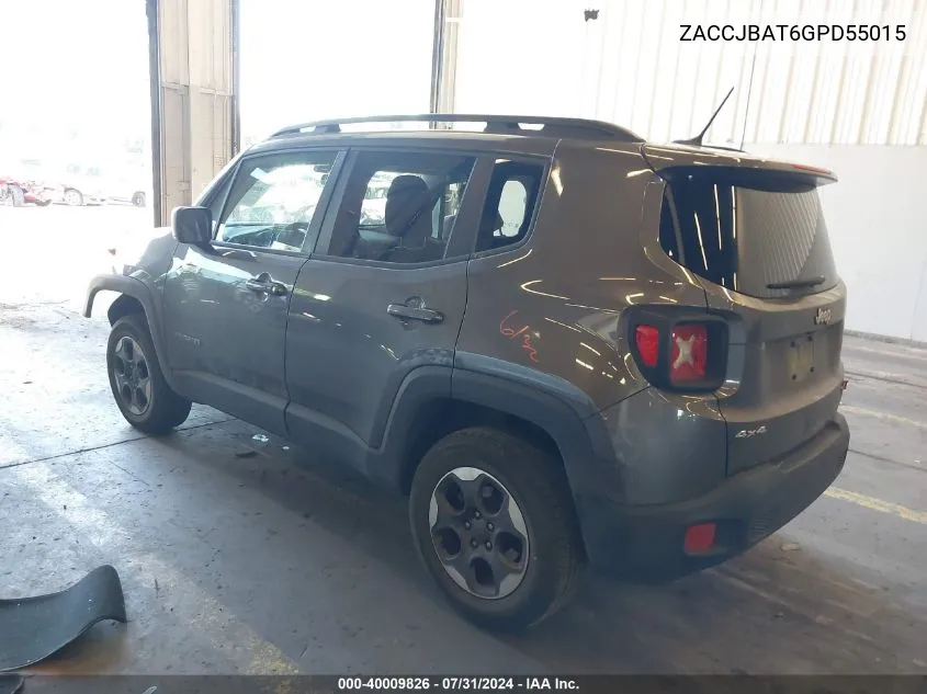 2016 Jeep Renegade Sport VIN: ZACCJBAT6GPD55015 Lot: 40009826