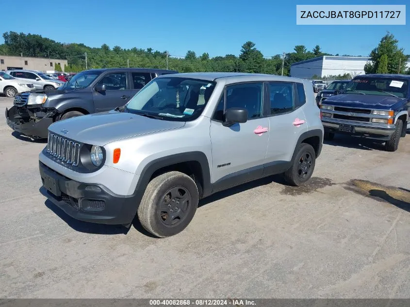 ZACCJBAT8GPD11727 2016 Jeep Renegade Sport