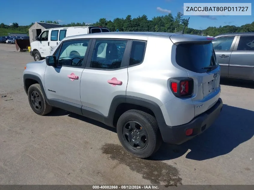 ZACCJBAT8GPD11727 2016 Jeep Renegade Sport