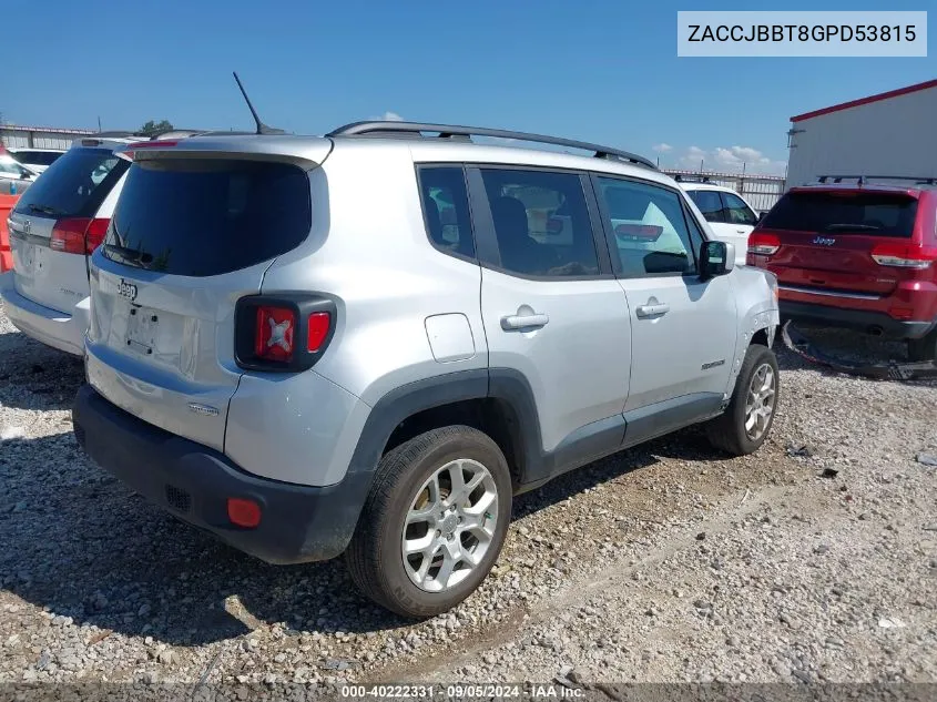 ZACCJBBT8GPD53815 2016 Jeep Renegade Latitude